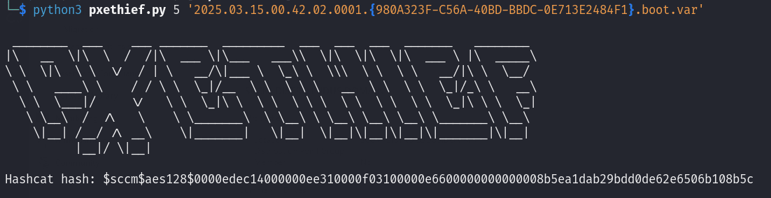 PXEthief Hash Output