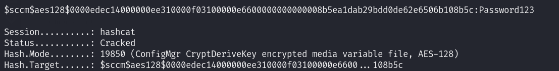 Hashcat Output